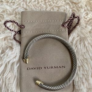 David Yurman 14K Gold/Silver Classic Cable Bangle